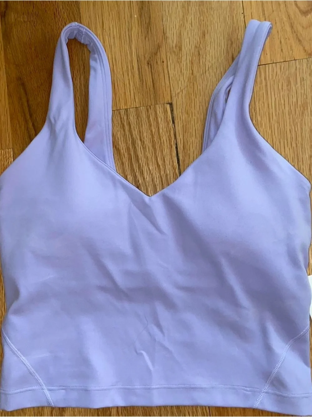 lululemon athletica Lavender V-Neck Cropped Tank
